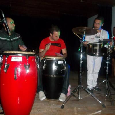 Taller de Percusión Latina.  Invitado maestro Favio Ortiz